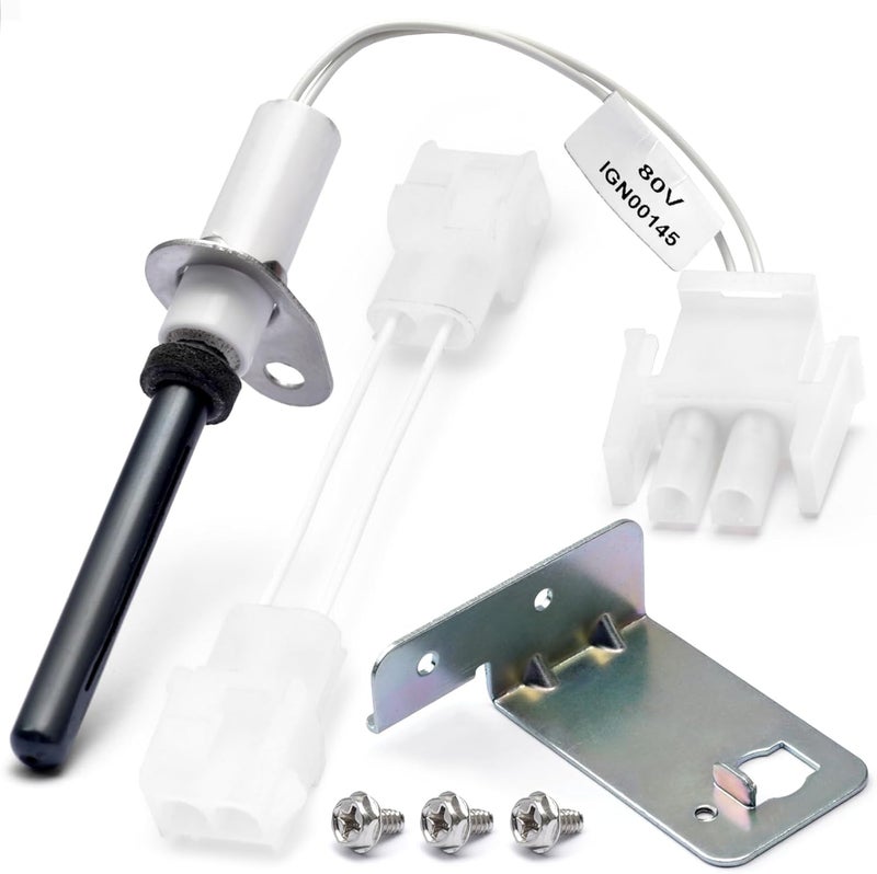 Dusledel 80 Volt IGN00145 Furnace Ignitors for Furnace Igniters Compatible with Trane IGN145, Hot Surface Silicon Nitride Ignitors kit with Mounting Screws - Image 1
